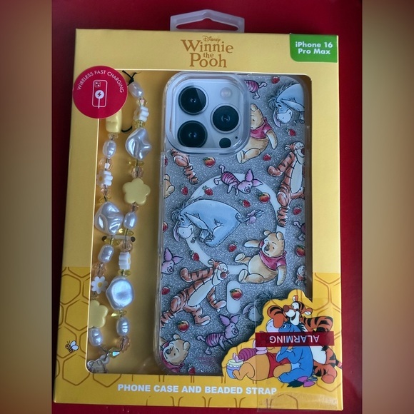 Disney Other - Disney Winnie the Pooh iPhone 16 Pro Max Case - Silver and Gold